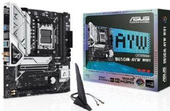 Placa-Mãe ASUS B650M-AYW WIFI mATX, AM5, DDR5, PCIe 5.0, Wi-Fi 6 DE 1.099 | POR…