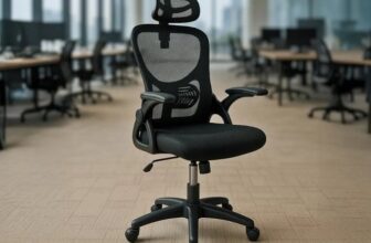 Cadeira de Escritório Giratória HomeNow Columbus Presidente com Tela Mesh  POR …