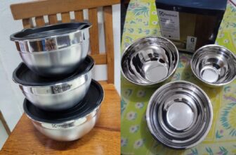 A HERANÇA FAMILIAR AI Kit 3 Bowls Tigelas em Inox com Tampa Plástica Electrolux …