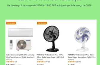 CUPOM: XOCALORLista de produtos: https://amzn.to/4ll2tDw…