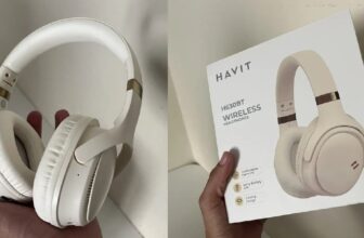 PARA SUAS CAMINHADAS E TREINOS Heaphone Havit H630BT Bluetooth 5.3 – Off white D…