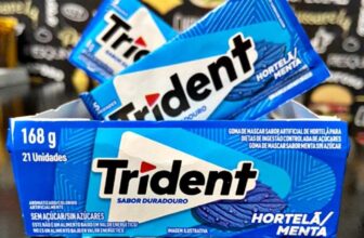 Chiclete Trident Hortelã/Menta Sem Açúcar – Caixa com 21 unid. POR 31,37 https:…