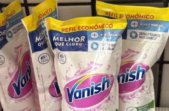 TCHAU MANCHA FEIA QUE NÃO SAI DA ROUPA Tira Manchas Vanish Líquido Crystal White…