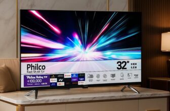 PRA COLOCAR NO TEU QUARTINHO Smart TV 32″ Philco Led Roku TV HD POR 757,87 em 10…