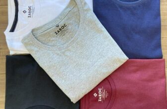 CADA UMA SAINDO MENOS DE 15 PILA Kit com 5 Camisetas Slim Fit Básicas Algodão Za…