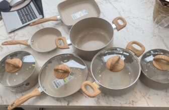 Jogo de Panelas 7 Peças Ceramic Life Smart Plus Areia Brinox DE 999 | POR 455,9…