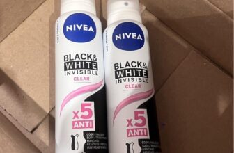 NIVEA Kit Desodorante Aerossol Black & White Clear 150ml – 2 Unidades DE 25…