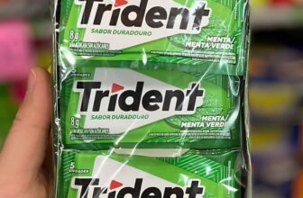 MIORA O HALITO Chiclete Trident Menta Sem Açúcar – Caixa de 21 unidades DE 49 | …