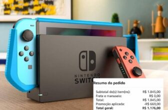 CORREEEE, PREÇO NUNCA  VISTO Nintendo Switch + Jogo Digital Mario Kart 8 Deluxe …