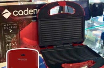 FAZER AQUELE MISTÃO! Sanduicheira Minigrill Cadence Colors Vermelha – 127V DE 83…