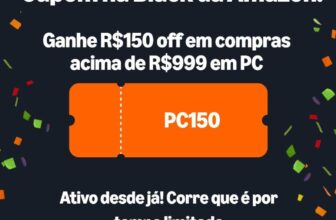 NOVO CUPOM AMAZON R$150 OFF em R$999 em informatica cupom: PC150 https://amzn.t…