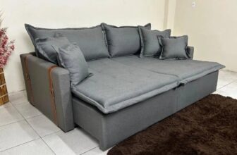 PRA TU DORMIR VENDO SÉRIE Sofá Retrátil Sem Caixa 3 Lugares Solomons Linho DE 1….