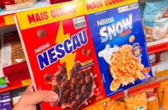FAZER ESSA MISTURINHA HMMMM Kit Cereal Matinal Chocolate Nescau 210g + Snow Flak…