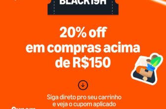 LÁ VEM CUPOM AMAZON 20% OFF em compras acima de R$150 Cupom: BLACK19H https://am…