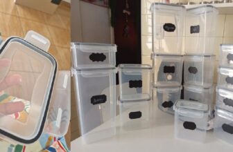 DEIXA TUA COZINHA TODA ORGANIZADINHA Kit com 15 Potes Herméticos Tampa com Trava…