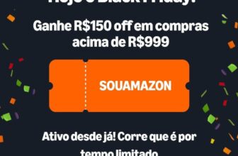 NOVO CUPOM AMAZON R$ 150 OFF em compras acima de R$ 999, resgate o cupom no anú…