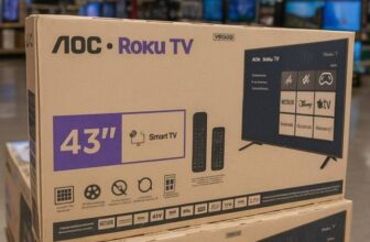 VEJA SUAS NOVELAS ENQUANTO DEITA NA SUA CAMINHA Smart TV 43″ FULL HD AOC Roku TV…
