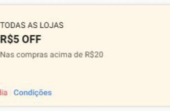 NOVO CUPOM SHOPEE R$5 OFF em R$20 Cupom: 0R10N Resgate os Cupons: https://s.sho…