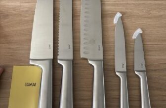 Conjunto de 5 Facas Grandes de Cozinha em Aço Inoxidável LUMAI DE 199 | POR 99,…