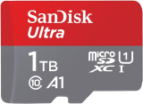 SanDisk Cartão de memória 1TB Ultra MicroSDXC UHS-I com adaptador – 120MB/s, C10, U1, Full HD, A1, Cartão Micro SD