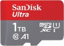 SanDisk Cartão de memória 1TB Ultra MicroSDXC UHS-I com adaptador – 120MB/s, C10, U1, Full HD, A1, Cartão Micro SD