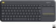 Logitech K400 Plus TV – Teclado sem fio com Touchpad Integrado, Conexão USB Unifying e Layout ABNT2