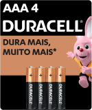 Duracell Pilha Alcalina Aaa Palito Duracell Com 4 Unidades