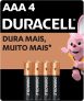 Duracell Pilha Alcalina Aaa Palito Duracell Com 4 Unidades