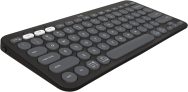 Teclado sem fio Logitech Pebble Keys 2 K380s com Conexão Bluetooth Easy-Switch e Pilha Inclusa – Compatível com PC, Mac, Chrome OS, Android, iOS e Apple TV, Layout US – Grafite
