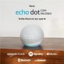 Echo Dot 5ª geração com Relógio | Smart speaker com Alexa | Display de LED ainda melhor | Cor Branca