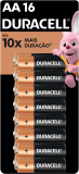 Duracell Pilha Alcalina Aa Pequena Duracell Com 16 Unidades