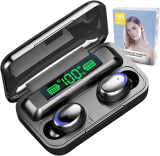 Fone de ouvido bluetooth 5.3 F9-5 – Função power bank e mostrador digital