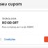CUPOM SHOPEE TECNOLOGIA R$100 OFF em R$899Resgate aqui https://s.shopee.com.br/…