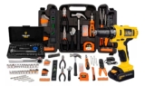 Jogo De Ferramentas 169 Peças Com Maleta E Furadeira Parafusadeira Sem Fio A Bat…