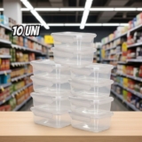 SEPARE TUA DIETINHA 10 Marmitas Reutilizável 1L C/trava Transparente  POR 37 htt…