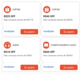 CUPONZIN ONLINEEEER$25 OFF em R$175R$40 OFF em R$249R$60 OFF em R$499 Computador…