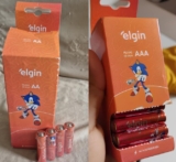 COMBÃO DE PILHA!  Caixa de Pilha AA/AAA com 40 unidades Elgin Palito POR 31 (AAA…