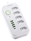 Extensão 5 Tomadas E 4 Usb 1 Pd Led Bivolt Power 110v/220v De: R$89 Por apenas: …