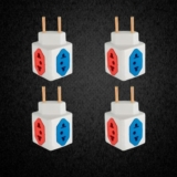 ACABOU A BRIGA PARA CARREGAR OS CELULARES KIT Com 4 Adaptadores Benjamim Cubo 3D…