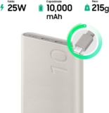 Bateria Externa SAMSUNG EB-P3400 (10000 MAH, Carga Super Rápida 25W)Saindo a R$…