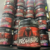 PRA TU BATER PR NOS TREININ 3VS Nutrition Pré Treino Prohibido 180g – Sabor Algo…