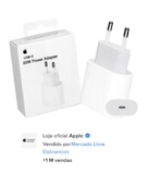 Loja oficial Apple  Adaptador Usb-c De 20w Apple Branco – Distribuidor Autorizad…