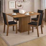 JANTA TUDO JUNTO Sala De Jantar Madesa Talita Mesa Tampo Madeira 4 Cadeiras POR …