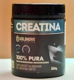 DA PURA NO POTE Creatina Monohidratada Pote 300g 100% Pura Soldiers Nutrition DE…