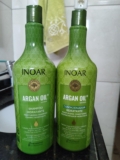LITRÃO PARA O CABELO Kit Argan Oil System – Shampoo e Condicionador 1L Inoar DE …