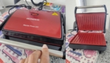 TU VAI FAZER UM BANQUETE COM ELA Press Grill Master Press Mondial 1000w Vermelho…