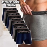 RENOVA A GAVETA TODAAA Kit 10 Cuecas Boxer Algodão Sandrini Masculinas DE 131,18…