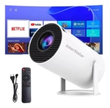 Projetor Interestelar Hy300 Mini Branco Netflix Wi-fi De: R$269,99 Por apenas: R…