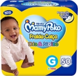 MamyPoko Fralda-Calça Dia&Noite G 50 Unidades Por apenas: R$74,90 (Em até 2x…