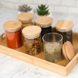 GUARDA OS TOMPERO Kit com 6 Potes Organizadores de Vidro de 200ml DE 73 | POR 39…